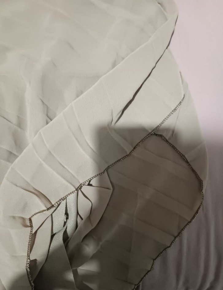 Kadın Bej Uzun Piliseli Etek - Görsel 3