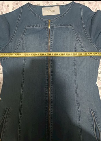 Kadın Lacivert Uzun Kot pardusu - Görsel 4