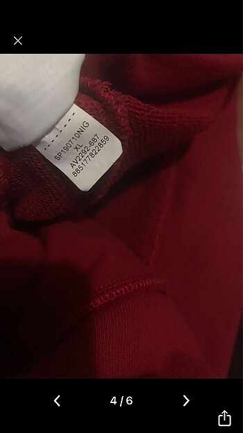 xl Beden kırmızı Renk Nike jordan