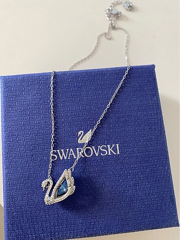 Swarovski kuğu kolye