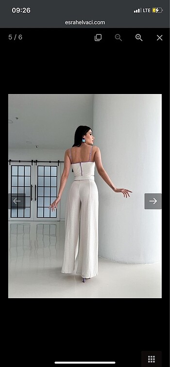 Esra helvacı marka keten s beden sıfır alt üst takım - Görsel 3