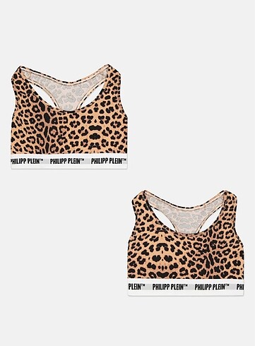 Philipp Plein Leoparlı Sütyen