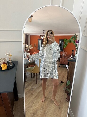 Zara payetli elbise