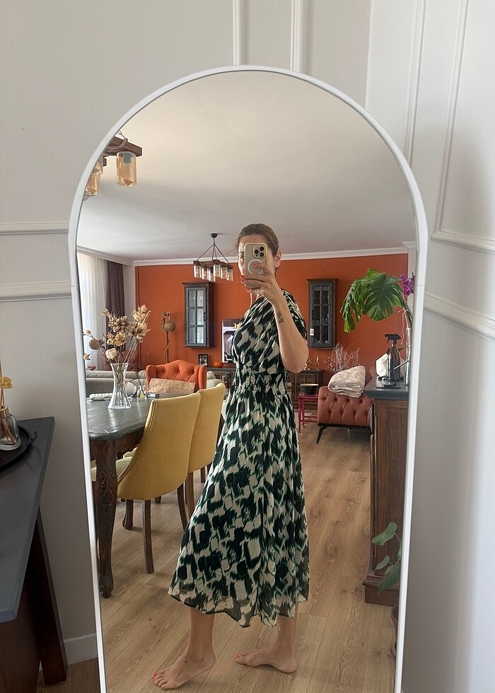 Mango şifon elbise - Görsel 3