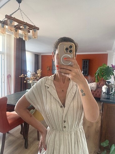 Milla keten elbise - Görsel 3