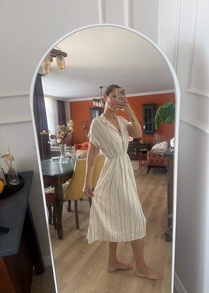 Milla keten elbise - Görsel 2