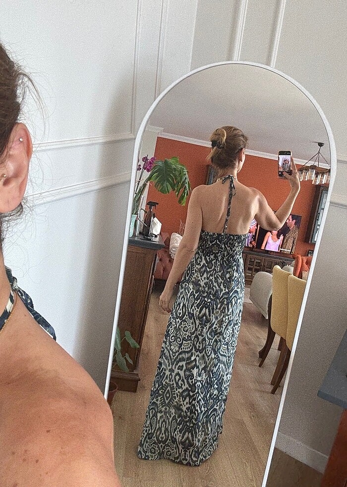 Şifon elbise - Görsel 4