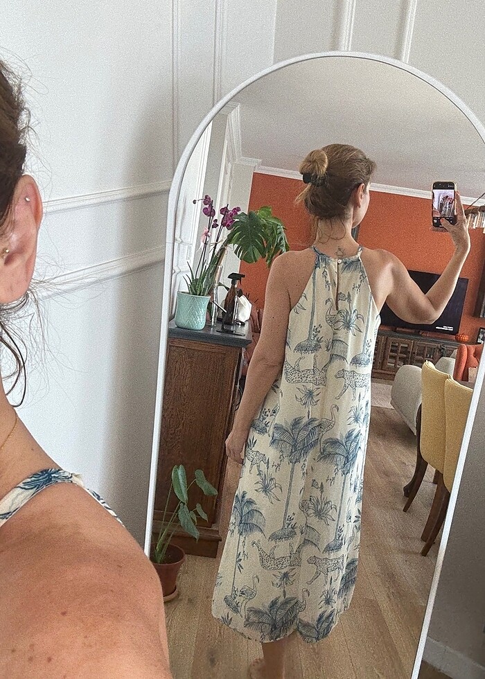 Milla uzun elbise - Görsel 3