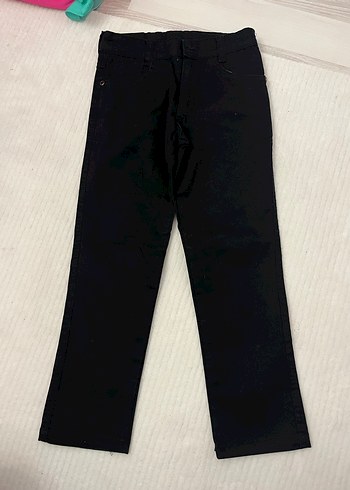 Erkek Siyah Kemerli Regular Fit Kot Pantolon