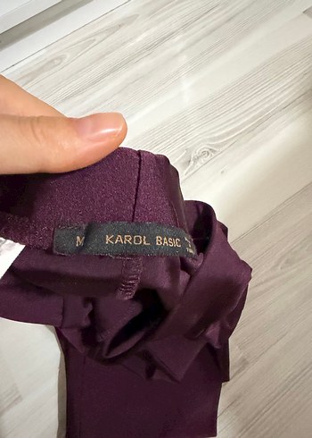 Bordo Kadın Sporcu Taytı - Görsel 3