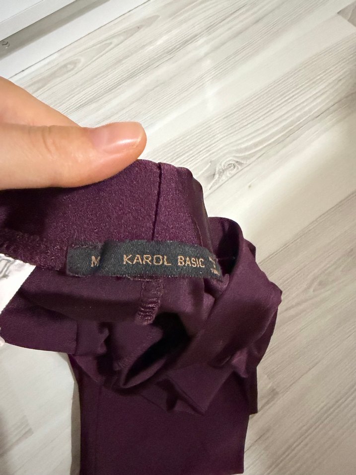 Bordo Kadın Sporcu Taytı - Görsel 3