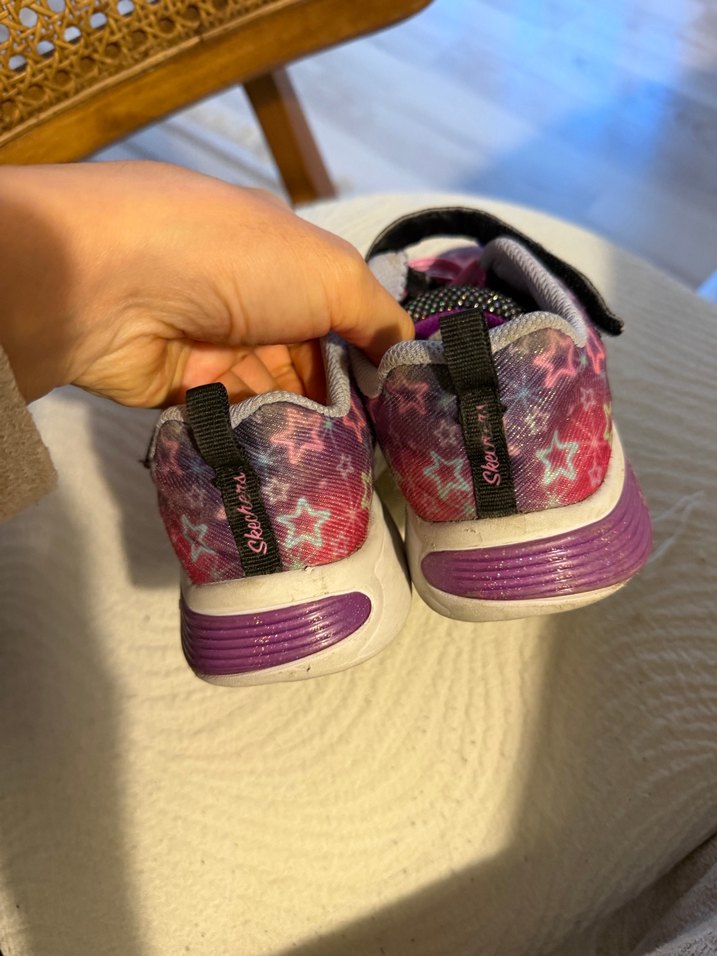 Kız Çocuk Mor Renkli Bağcıklı Spor Ayakkabı - Görsel 3