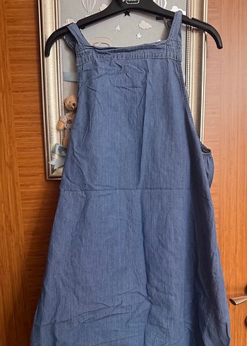 Hamile kadın jean elbise - Görsel 2