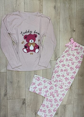 Bayan uzun kollu pijama takımı