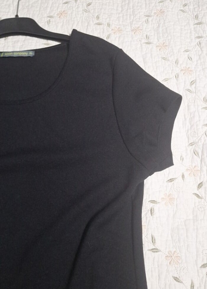 Deri detayli elbise - Görsel 3