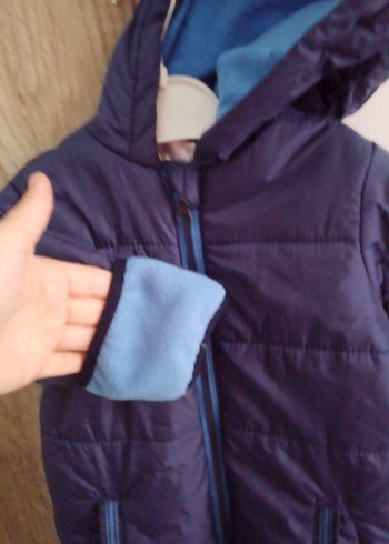 Koyu Mavi Fermuarlı Bebek Tulumu - Görsel 4