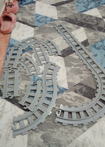 Beden Gri Lego Tren Rayları Seti