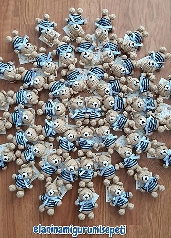  Amigurumi ayicik anahtarlik