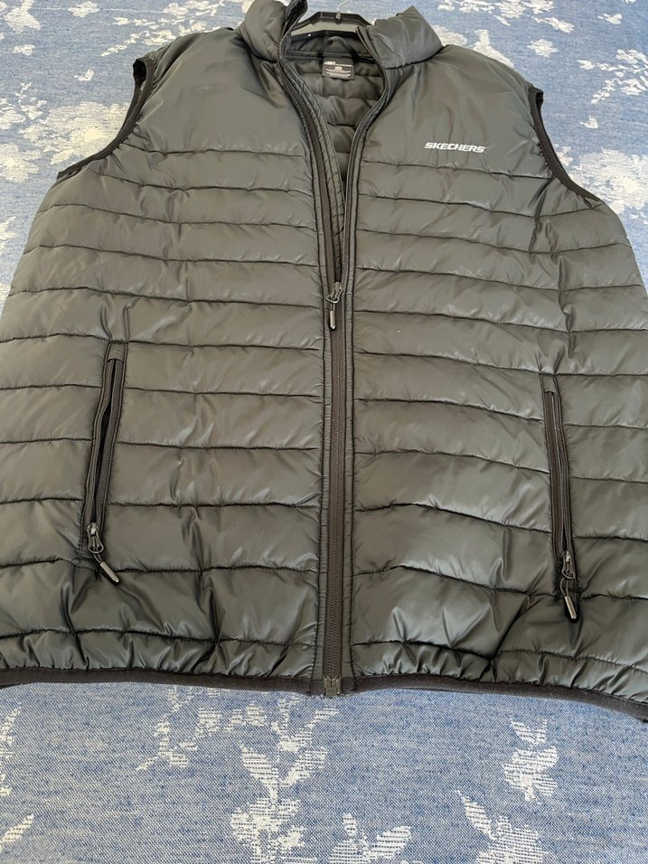 Gri Fermuarlı Erkek Şişme Yelek - Görsel 2