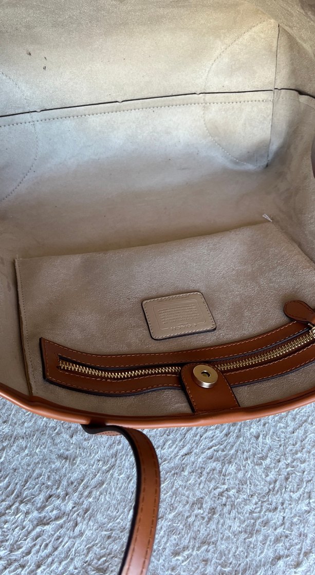 Kahverengi Deri Kadın Çanta - Görsel 3