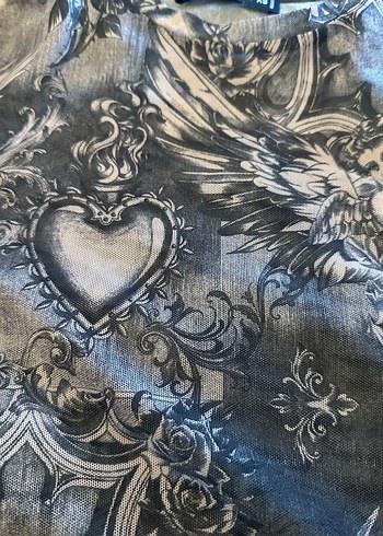 Gri Uzun Kollu Bohem Kadın Bluz 1 kere giyinildi. - Görsel 3