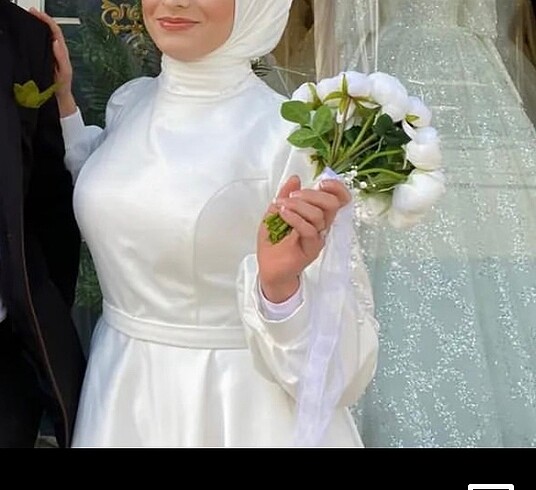 m Beden beyaz Renk Beyaz nikah elbisesi kiralık