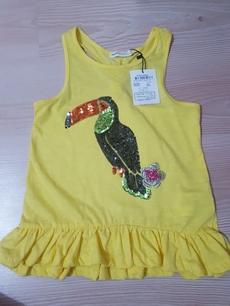 Limon Sarı Koton Kız tshirt