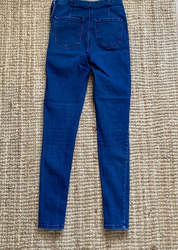 34 Beden mavi Renk Mavi Esnek Kadın Denim Pantolon