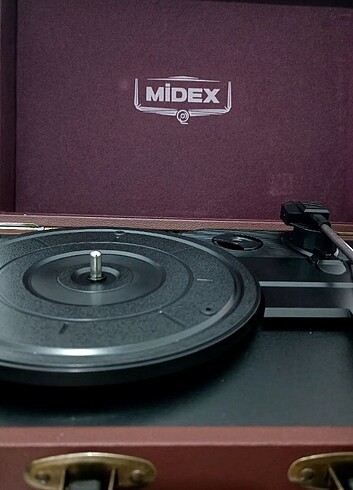 Midex (mtx101bn) retro pikap plak çalar (çanta model) 