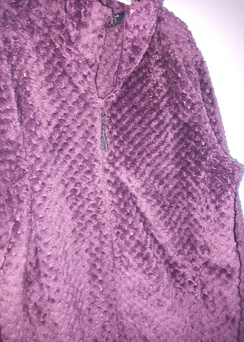 Kız Çocuk Gri Fermuarlı Kapüşonlu Sweatshirt - Görsel 6