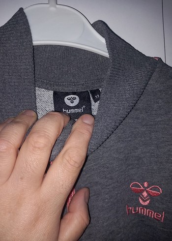 Kız Çocuk Gri Fermuarlı Kapüşonlu Sweatshirt - Görsel 3