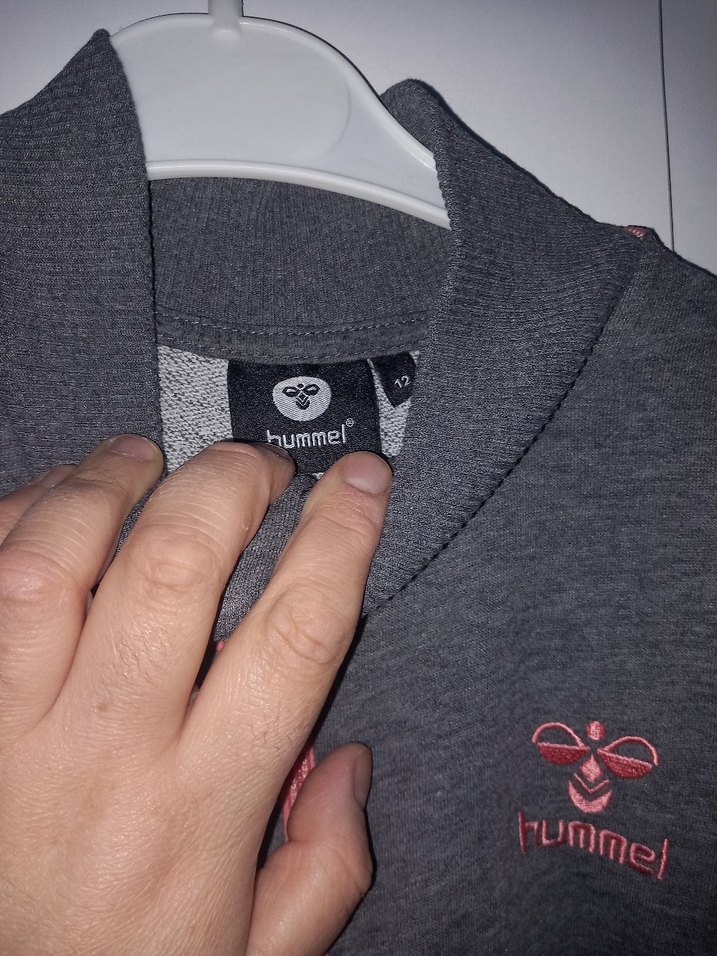 Kız Çocuk Gri Fermuarlı Kapüşonlu Sweatshirt - Görsel 3