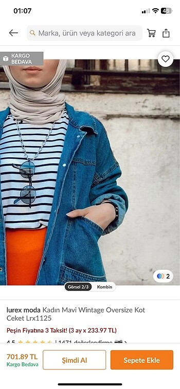 Diğer Kot ceket