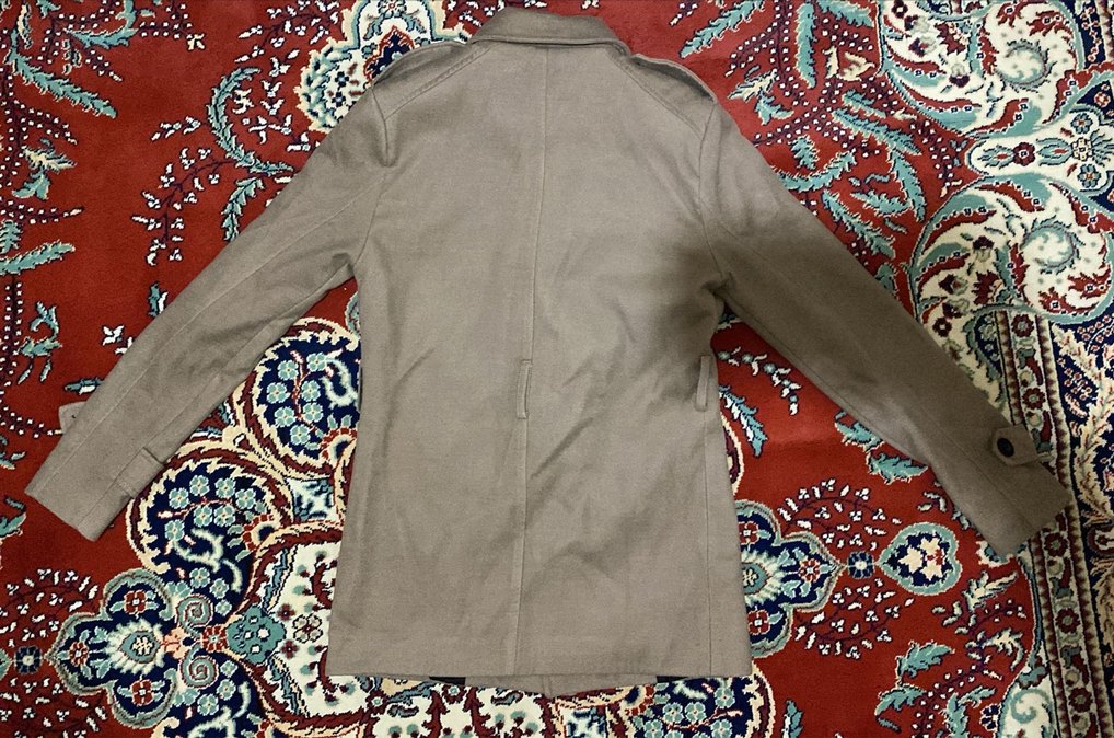 Düğmeli Erkek Kahverengi Midi Kaban - Görsel 2