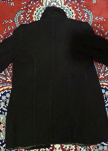 Düğmeli Siyah Erkek Uzun Ceket - Görsel 2