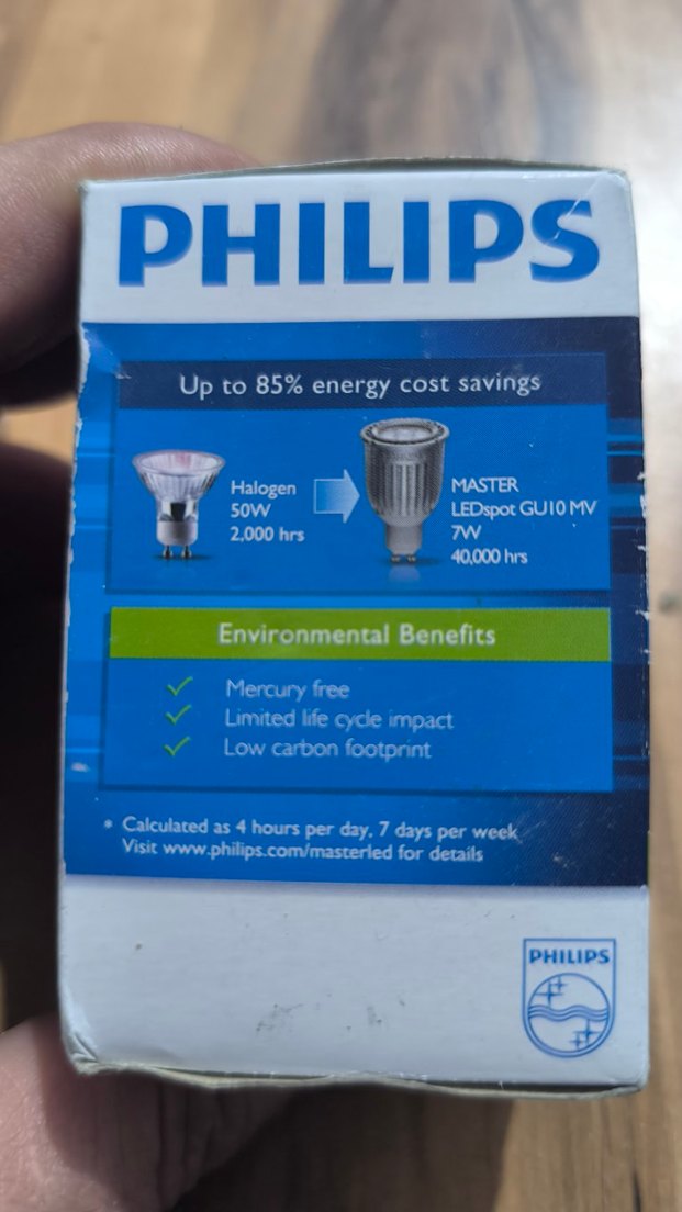 Philips MASTER 7W LED Spot Ampul GU10 - Görsel 4