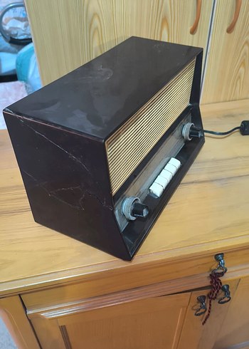 Philips Antika Tüplü Transistörlü Radyo - Görsel 3