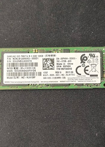 Samsung 120GB M.2 SSD Depolama Birimi - Görsel 3