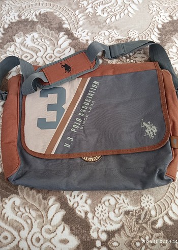 U.S Polo Assn. U S Polo Ass Sportif Gri Kahverengi Omuz Cantasi