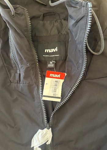 Unisex siyah Orjinal Mavi Jeans yağmurluk - Görsel 3