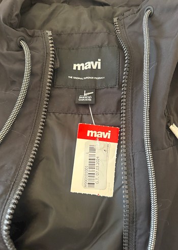 MaviJeans Kapüşonlu Siyah yağmurluk Unisex - Görsel 3