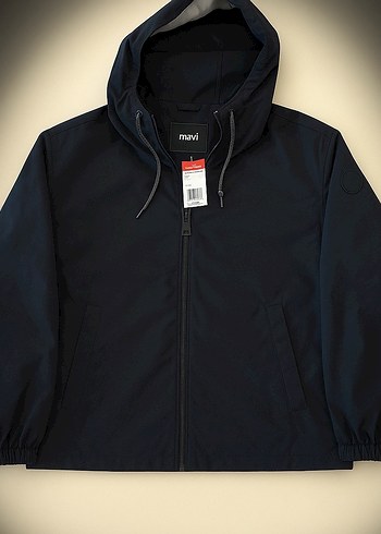 MaviJeans Kapüşonlu Siyah yağmurluk Unisex - Görsel 4