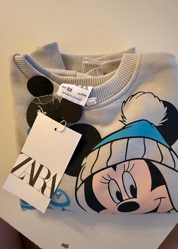 Kız Çocuk Gri Baskılı Sweatshirt - Görsel 4