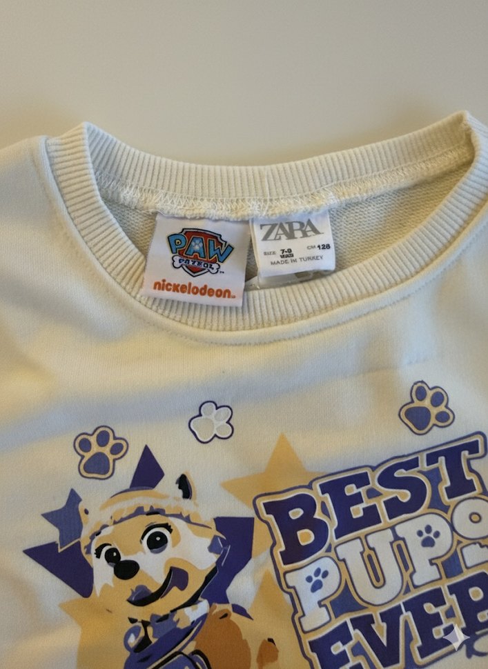 Çocuk Baskılı Beyaz Sweatshirt - Görsel 3