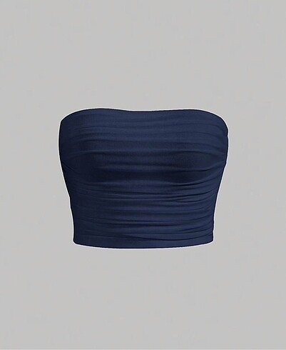Shein crop top bluz straplez
