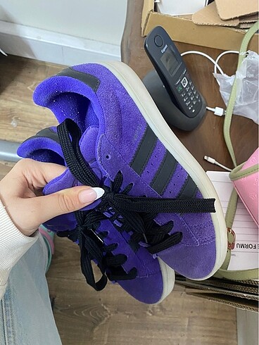 38,5 Beden mor Renk ayakkabı adidas
