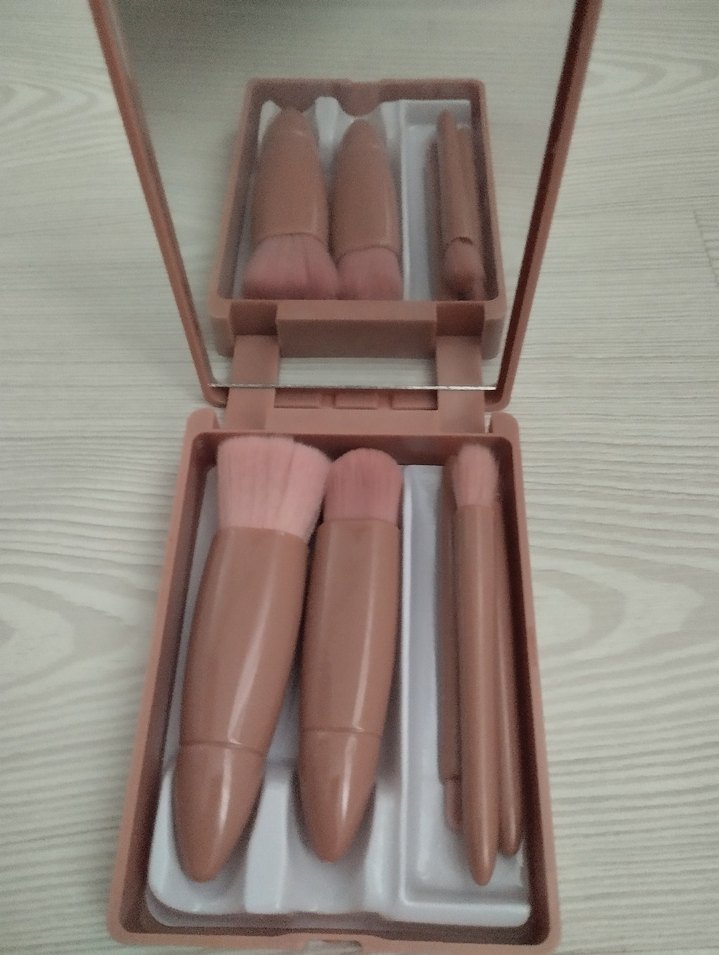 Bej Pastel Makyaj Fırçası Seti - Görsel 2