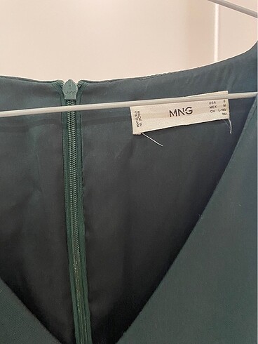 Mango Yeşil mango elbise