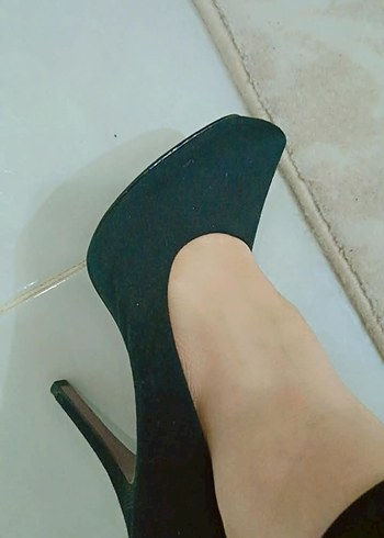 Siyah Minimalist Stiletto Topuklu - Görsel 3