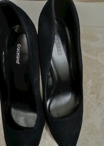 Siyah Minimalist Stiletto Topuklu - Görsel 4